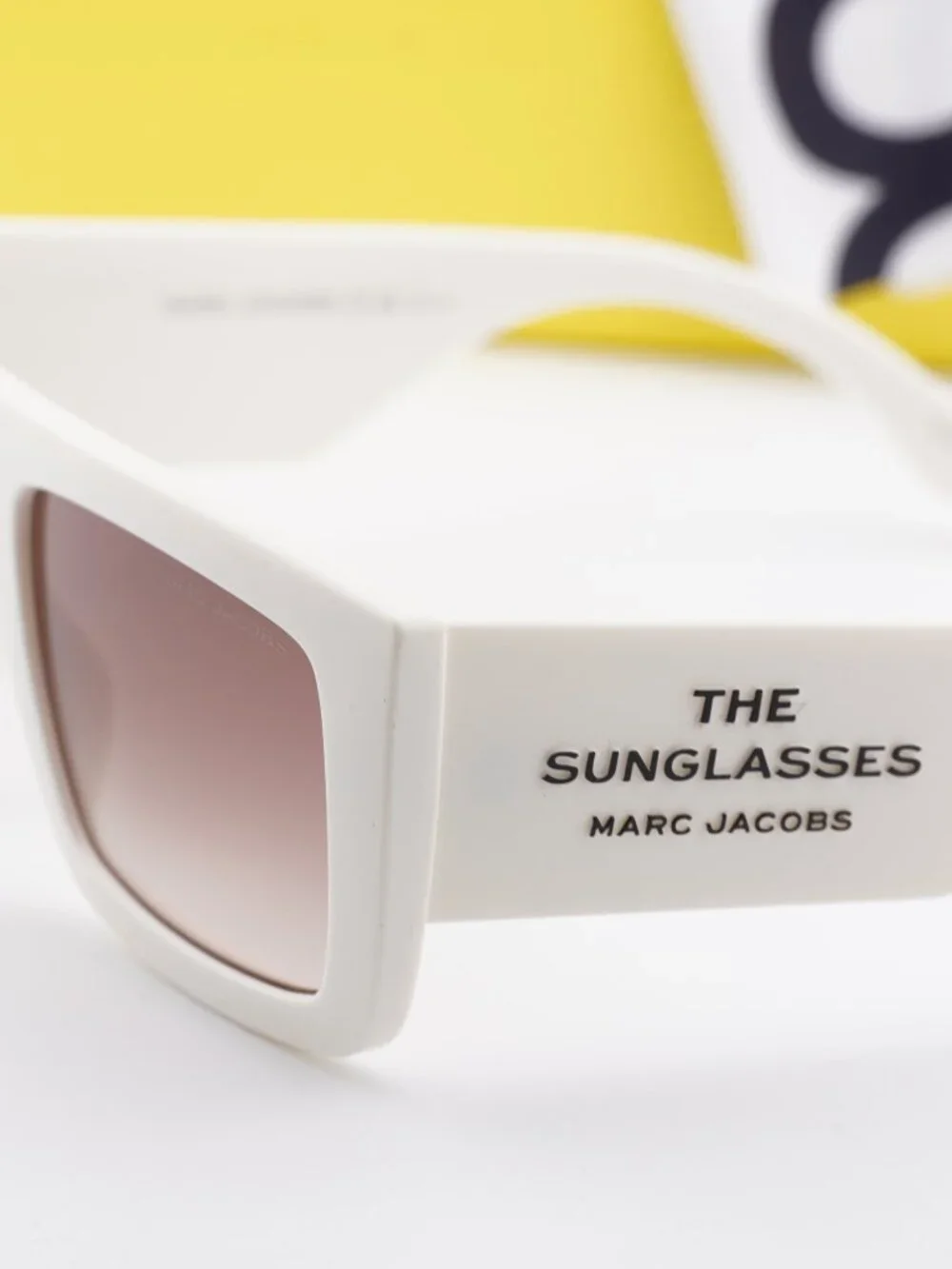 Marc Jacobs MARC 775/S 0SZJ HA Rectangle Sunglasses - White / Brown